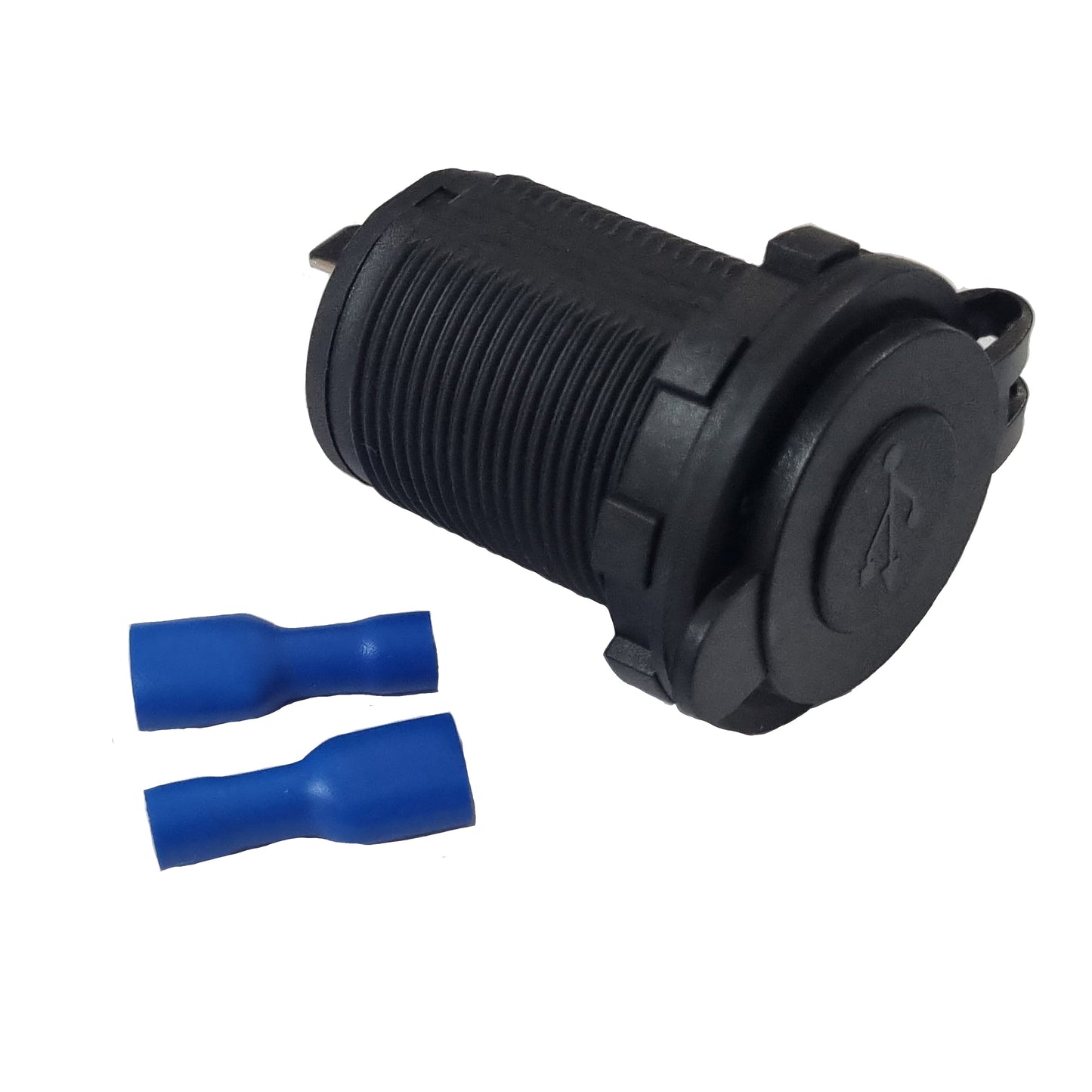 Dual 3.1A USB (1A Top & 2.1A Bttom) Socket Charger - Blue LED