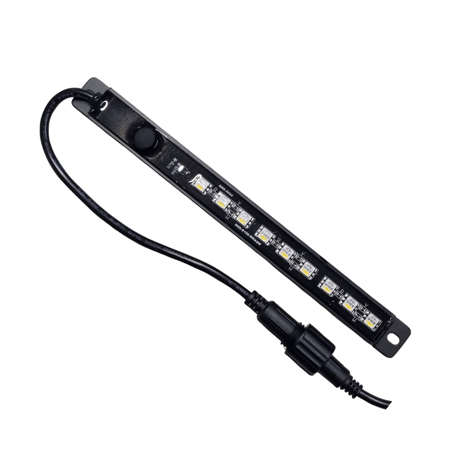 15cm Tri Colour LED Strip Light - White/Amber/Red
