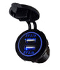 Dual 2.1A USB Socket Charger - Backlight LED