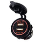 Dual 2.1A USB Socket Charger - Backlight LED