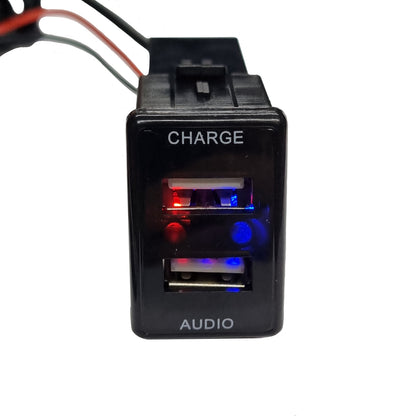 Isuzu Dmax 3.1A (1A/2.1A) USB Car Charger & USB Audio Extender