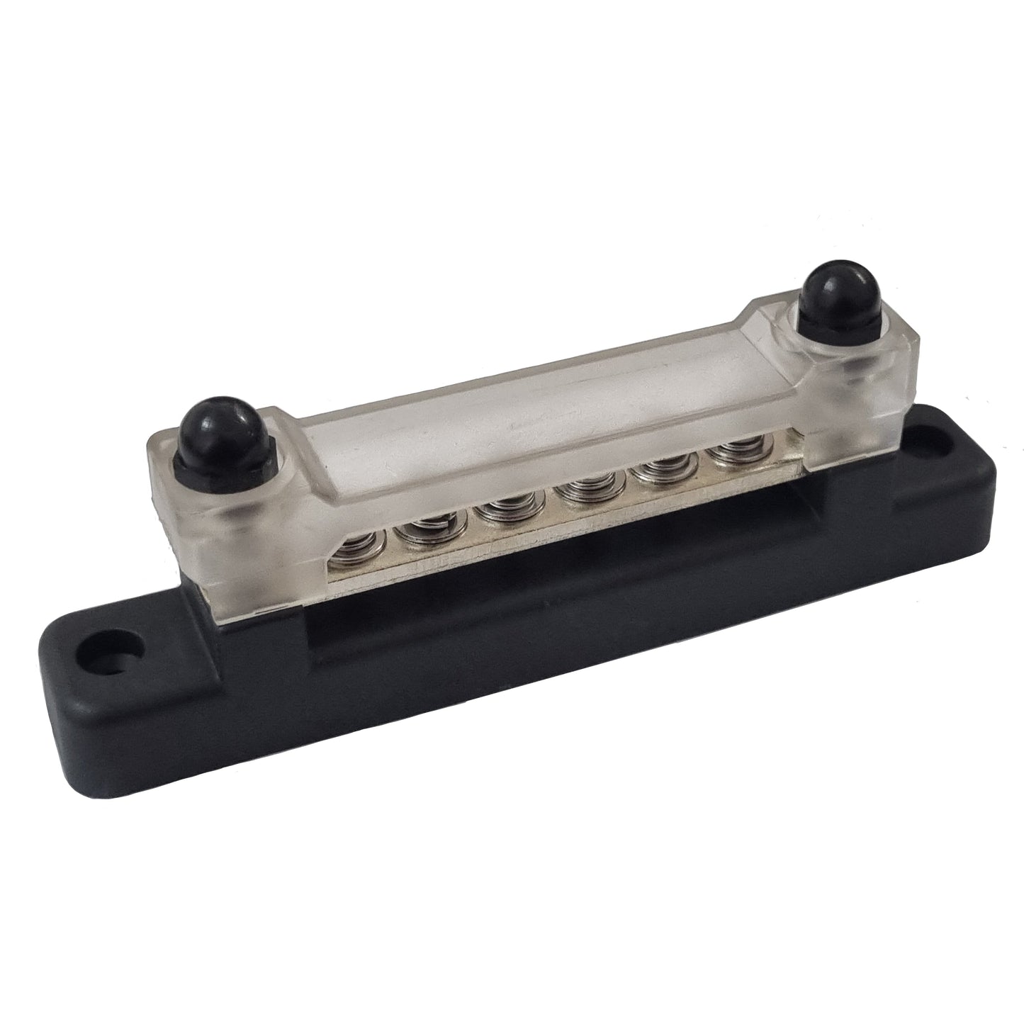6 Pole Distribution Bar - Transparent Cover