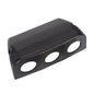 3 Hole Console - Black Plastic