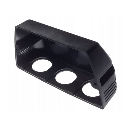 3 Hole Console - Black Plastic
