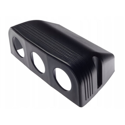 3 Hole Console - Black Plastic