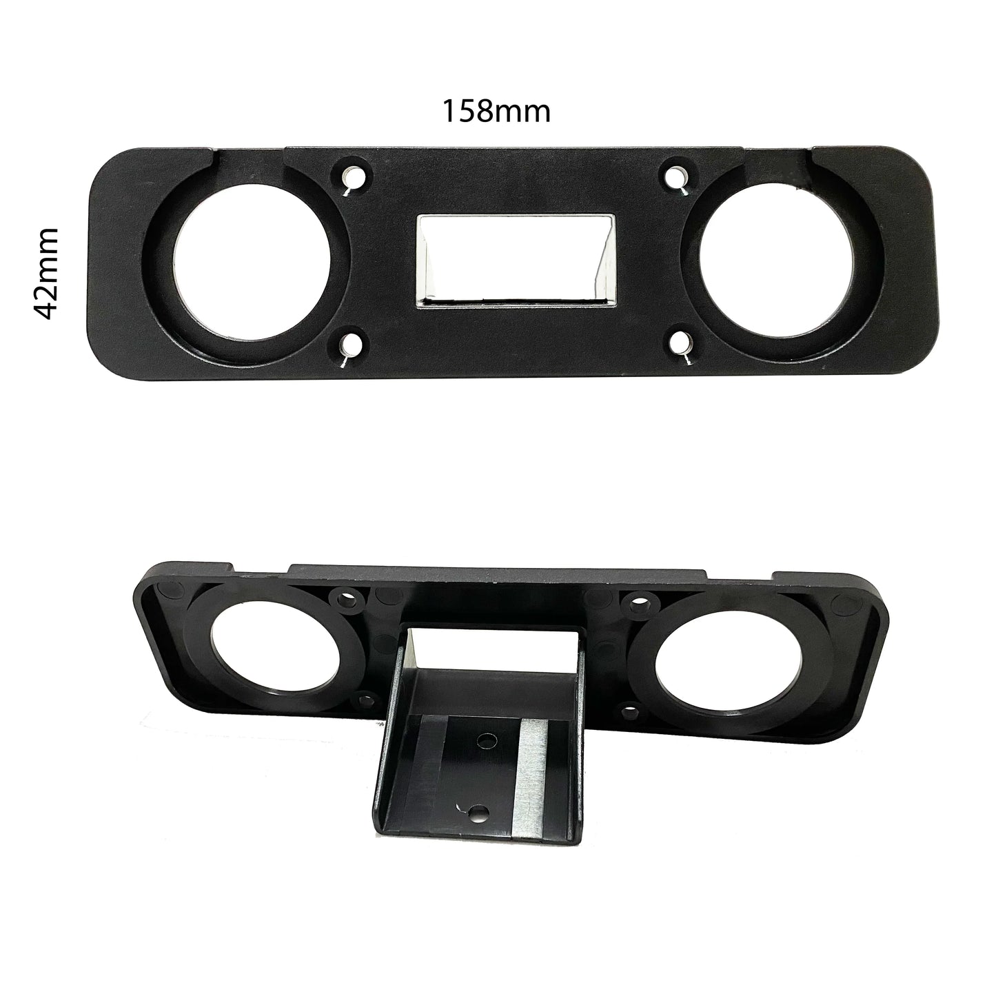 Square Connector (50A Brad Harrison) Panel With 2 Round Sockets – Blank