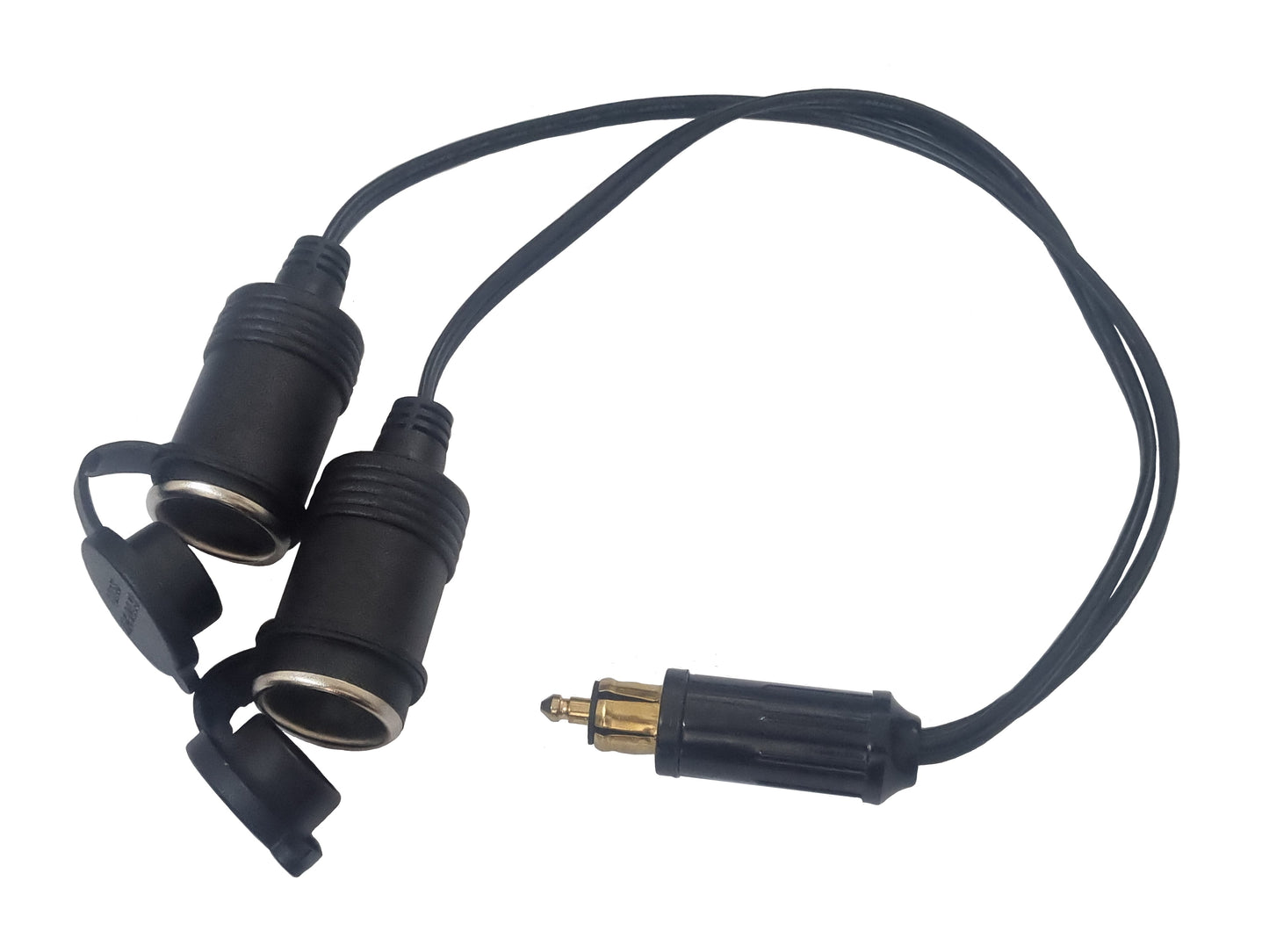 Male Hella To 2 Lighter Sockets - With Caps