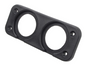 2 Hole Panel black plastic