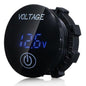 Voltmeter Waterproof  on off switch- Blue LED - the4x4store.co.za