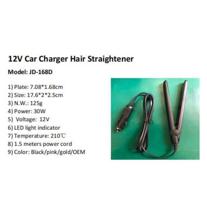 12V Mini Hair Straightener