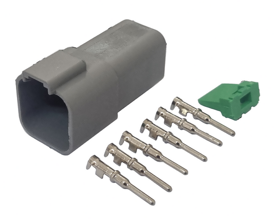 6 Pin Deutsch Connector Plug - FEMALE