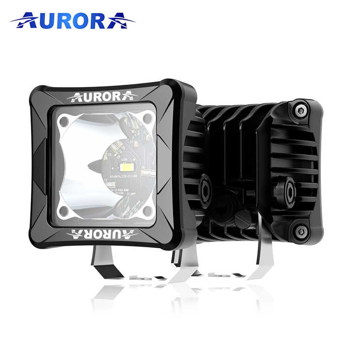 Aurora 3Inch 30W Yellow and White Color Led Driving Auxiliary Fog Lamp (Pair)