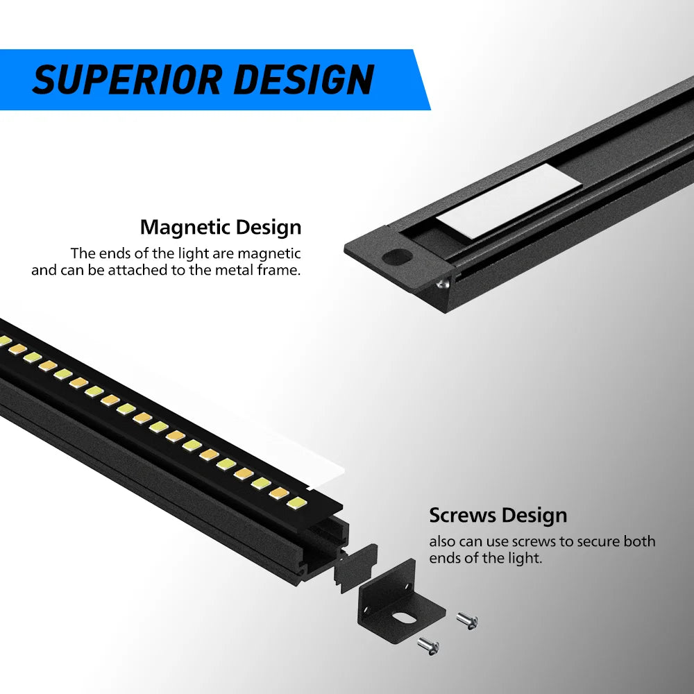 Aurora Outdoor 900 mm LED Dimmable Camping Light - White & Amber