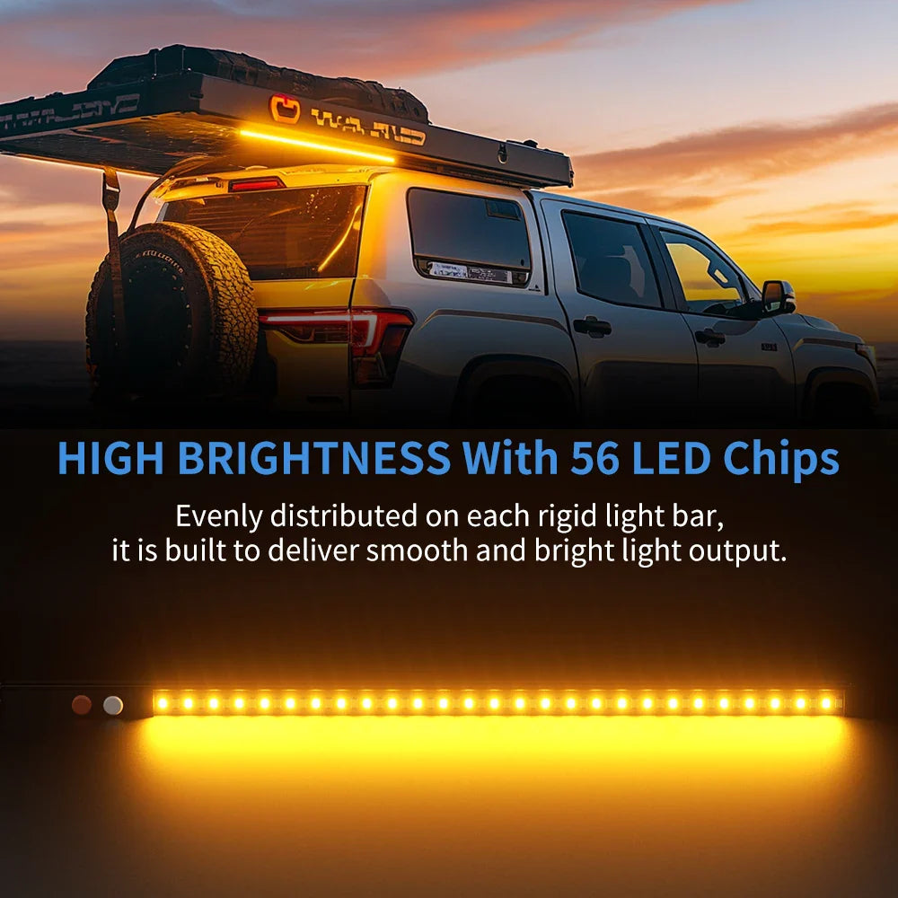 Aurora Outdoor 900 mm LED Dimmable Camping Light - White & Amber