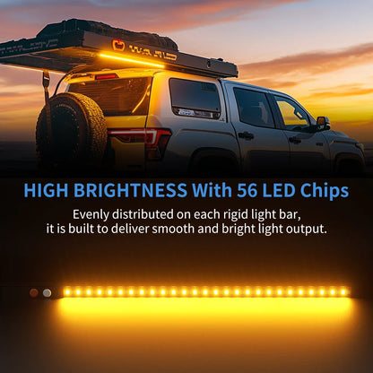 Aurora Outdoor 900 mm LED Dimmable Camping Light - White & Amber