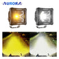 Aurora 3Inch 30W Yellow and White Color Led Driving Auxiliary Fog Lamp (Pair)