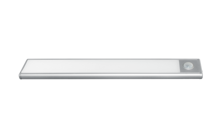 23cm Motion Sensor LED Under Cabinet Light USB Rechargeable Cool White LED - Silver - the4x4store.co.za