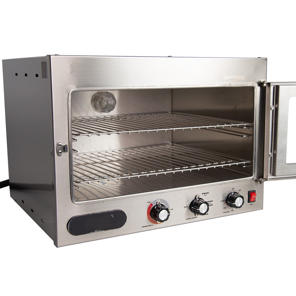 12V Travel Oven with Glass Window, Light and Digital Display – Large