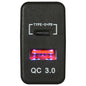 Dual QC3.0 USB & Type-C Charger(40x20mm) Toyota Revo - Blue LED