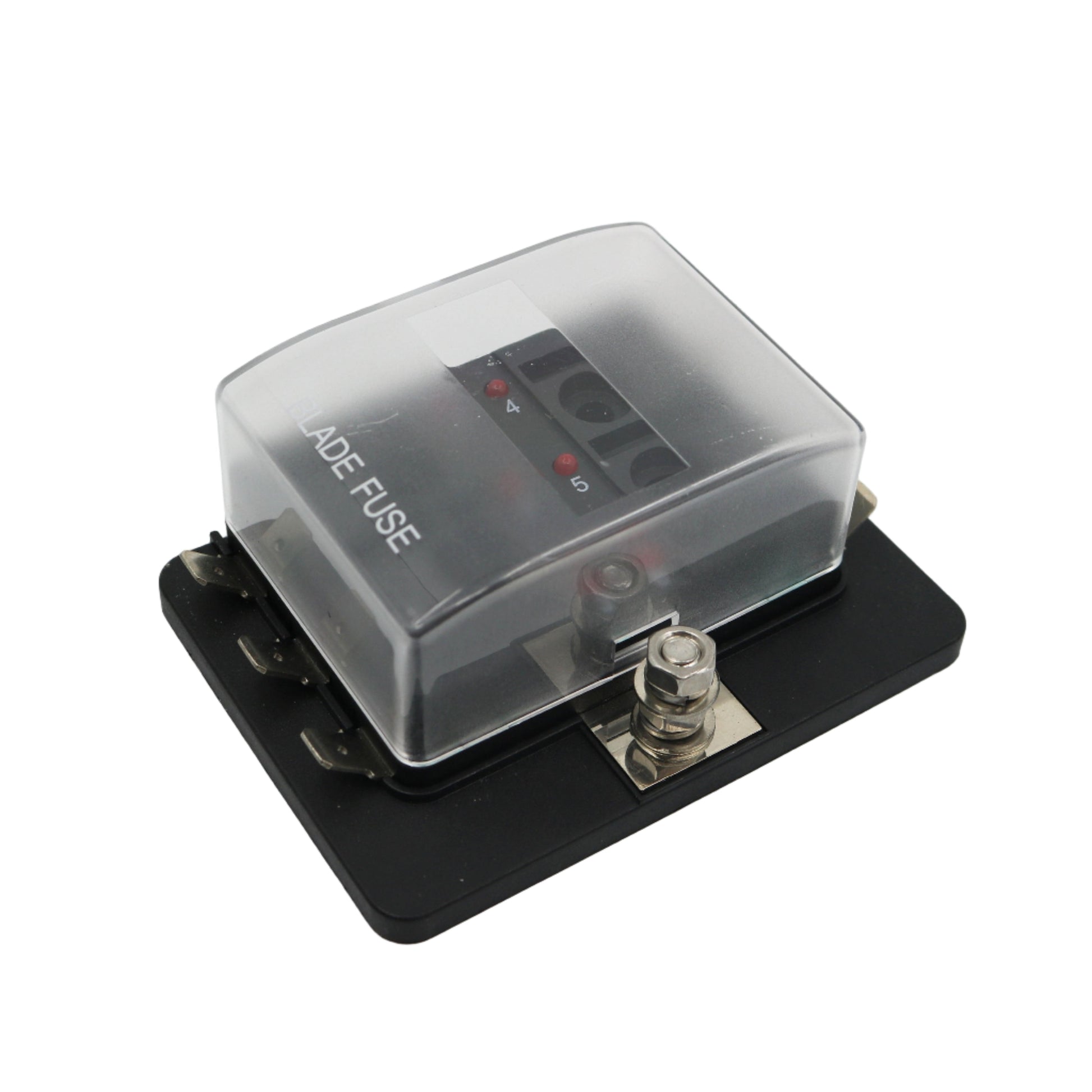 6 Way Blade Fuse Box with LED - Spade Terminal Connection - the4x4store.co.za