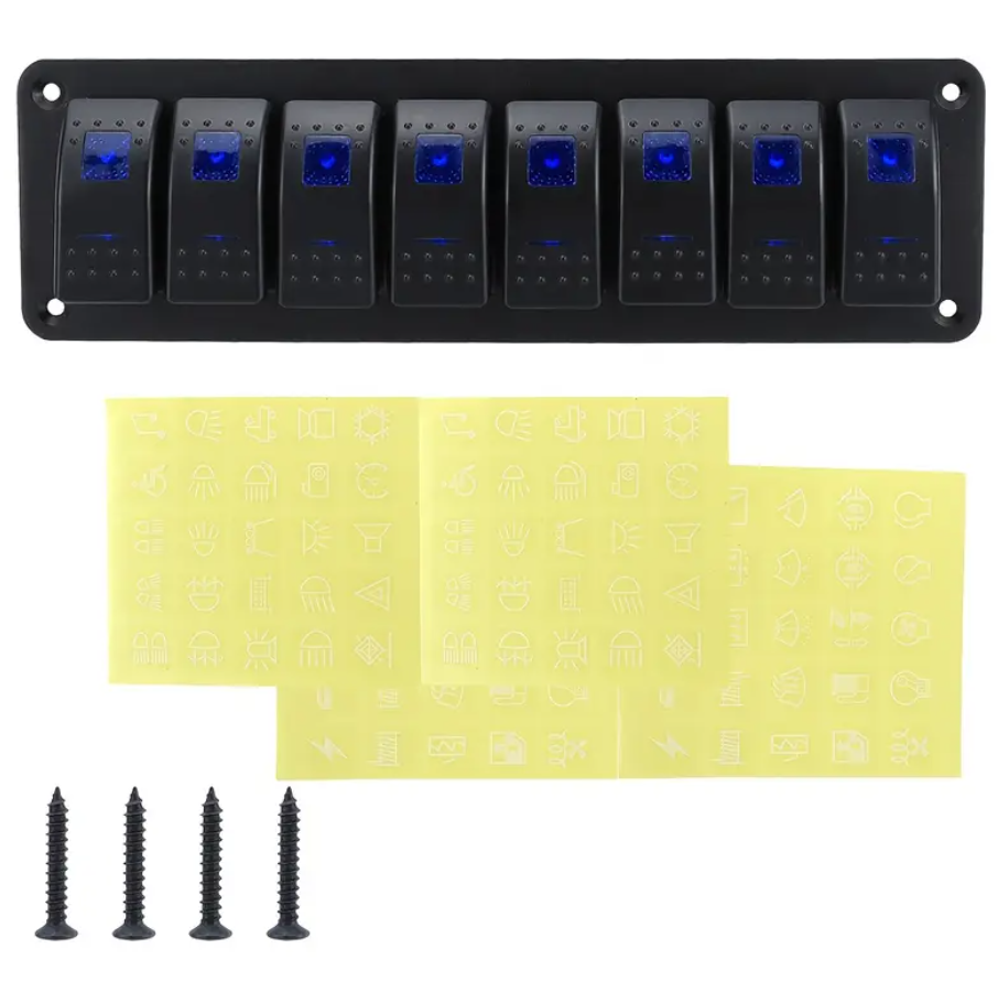 8 Gang Switch Panel