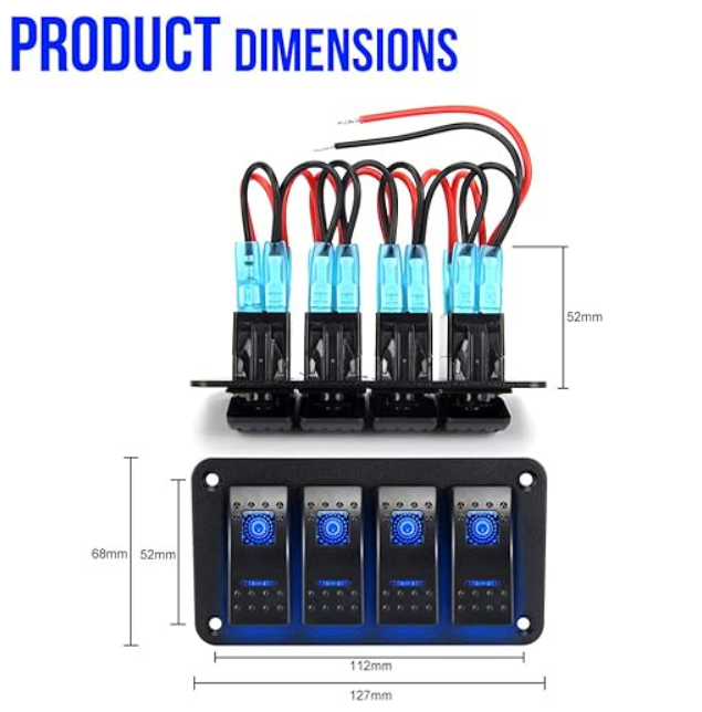 4 Gang Switch Panel
