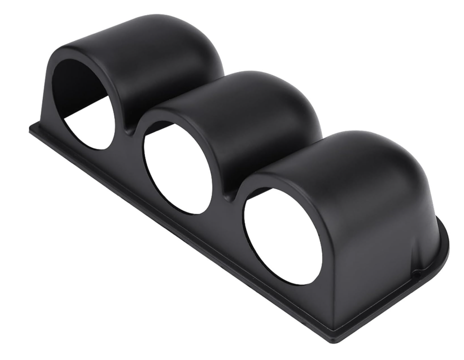 Dashboard 3 Gauge Black Holder 52MM 2" (UNIVERSAL)