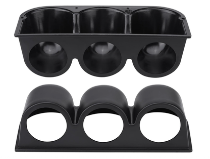 Dashboard 3 Gauge Black Holder 52MM 2" (UNIVERSAL)