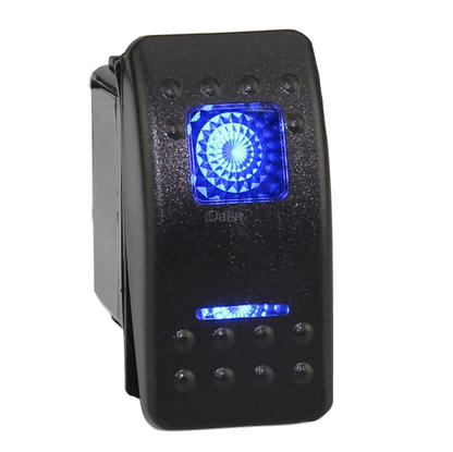5 Pin Rocker - Blue LED Backlit