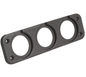 3 Hole Panel - Black Plastic