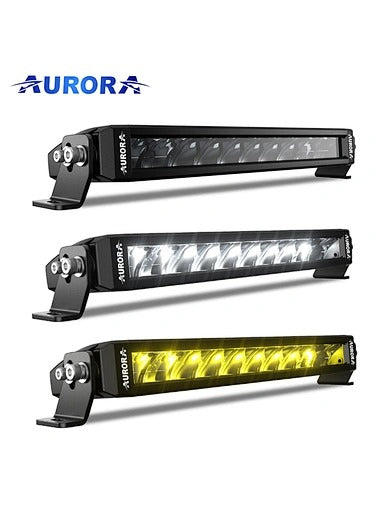 AURORA 40-inch Dual Color Led Light Bar (White and Golden Yellow) + White DRL