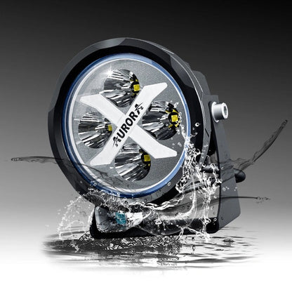 AURORA RGB LED Spotlight 4 Inch 40W Round Led Driving Light [Spot] (Pair)