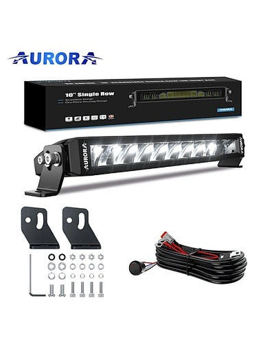 AURORA 40-inch Dual Color Led Light Bar (White and Golden Yellow) + White DRL