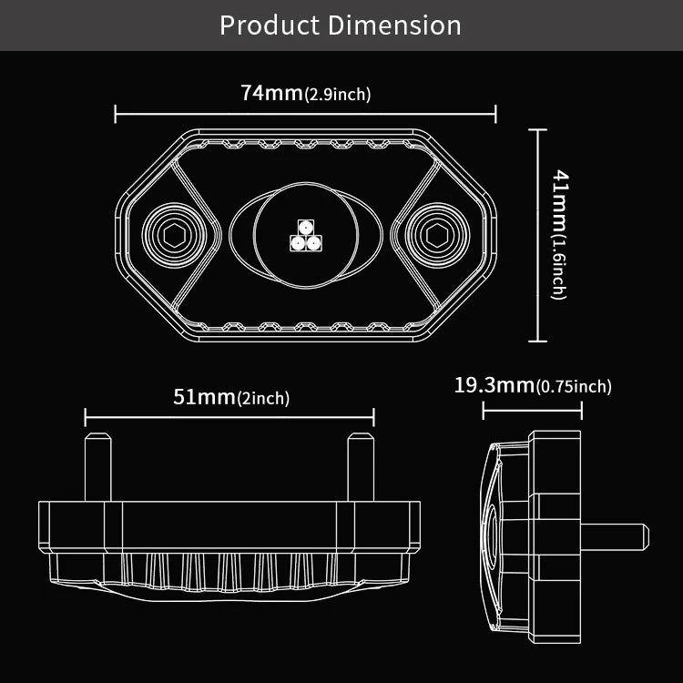 Aurora RGB LED Rock Lights – 8 Pod Set | Bluetooth